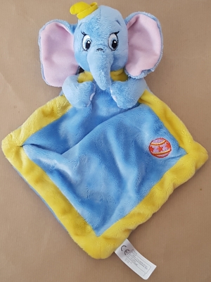 doudou Nicotoy Elephant Bleu Dumbo Sentimental Heritage Plat