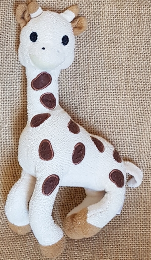 Peluche Sophie La Girafe VULLI Hochet Grelot Ecru Brun 24 Cm - SOS