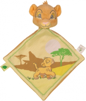Doudou Simba le Roi Lion vert et marron Disney Baby, Nicotoy