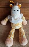 Peluche girafe orange tee-shirt Baby Nat' Baby Nat